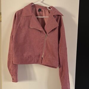 Women's Pink Corduroy Jacket
